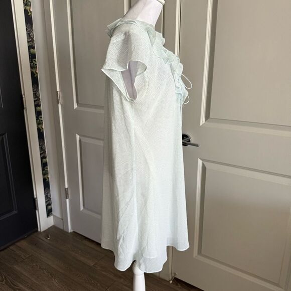 Vintage Oscar de la Renta Pink Label Polka Dot Nightie Babydoll Dress Size L - Picture 3 of 7